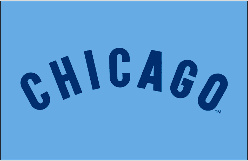 Chicago Cubs 1976-1977 Jersey Logo fabric transfer